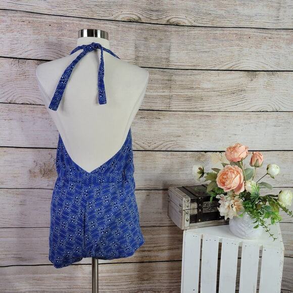 Madewell Cover-Up Halter Romper in Peruvian Stripe Size Small - Picture 3 of 8